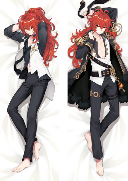 ADP Diluc - Genshin Impact Anime Dakimakura Japanese Pillow Cover ADP-PC-21050-1